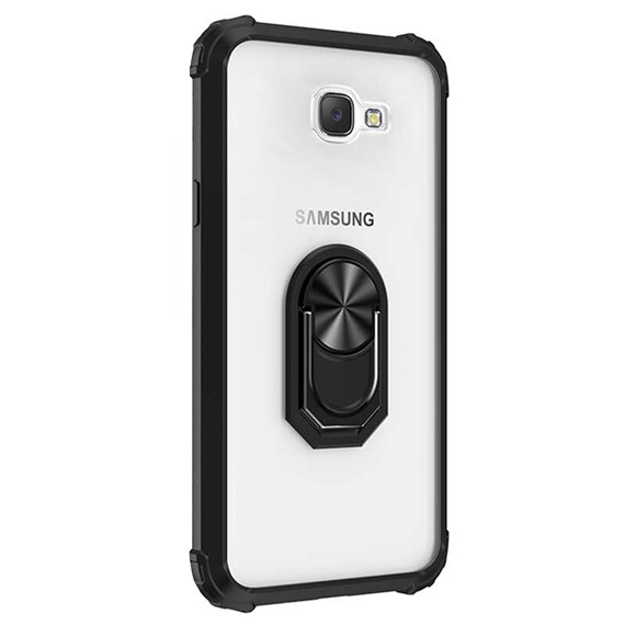Samsung Galaxy J7 Prime CaseUp Ring Tough Holder Kılıf Siyah 2